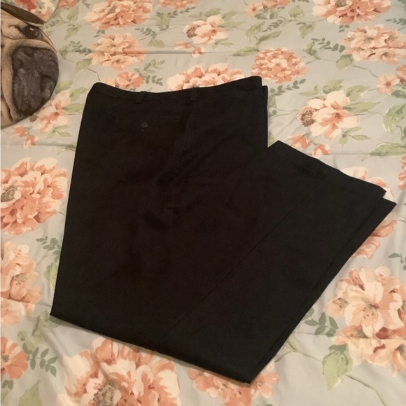SAVANE pants solid black wrinkle & stain free lots of pockets beige inside - Picture 4 of 13